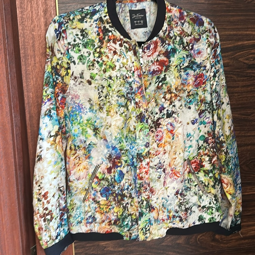 Zara floral jacket women’s